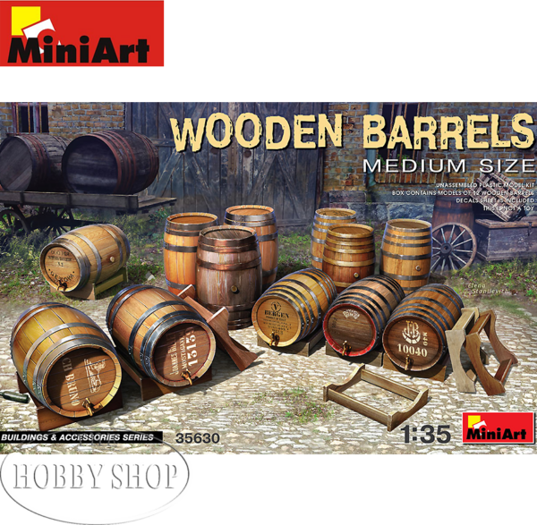 MiniArt 1/35 Wooden Barrels Medium