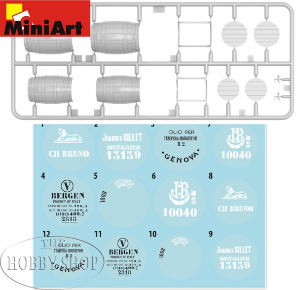 MiniArt 1/35 Wooden Barrels Medium