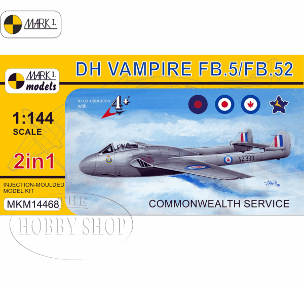 Mark I Models 1/144 DH Vampire FB.5/FB.52 SAAF Decals