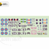 Mark I Models 1/144 DH Vampire FB.5/FB.52 SAAF Decals