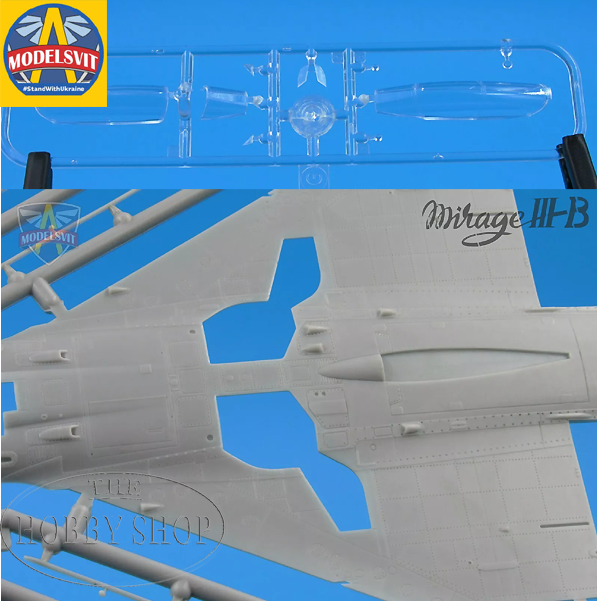 Modelsvit 1/72 Mirage IIIB With SAAF Decals With Photo Etch