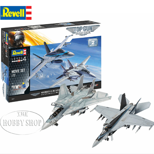 Revell 1/72 Top Gun Gift Set F/A-18E + F-14D Revell 1/72 Top Gun Gift Set F/A-18E + F-14D