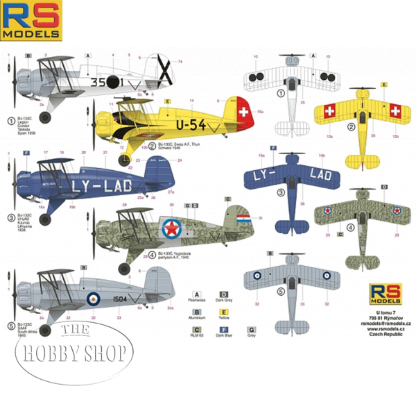 RS Models 1/72 Bucker-133C Foreign service With SAAF Decals