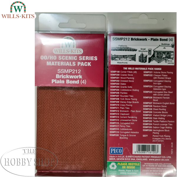 Wills Dressed Stonework Sheets (x4)