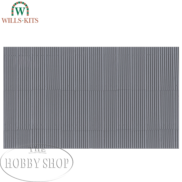 Wills Corrugated Iron Sheets (x4)