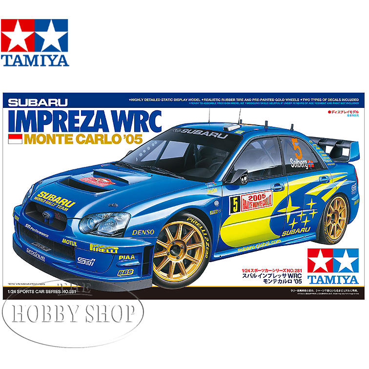 【未開封】TAMIYA SUBARU IMPREZA WRC ボディパーツセット Tamiya 1/24 Subaru Impreza WRC 2005 Monte Carlo - The Hobby Shop