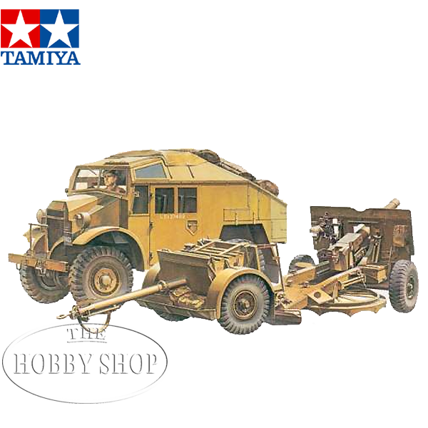 Tamiya 1/35 British 25PDR Field Gun & Quad Gun Tractor