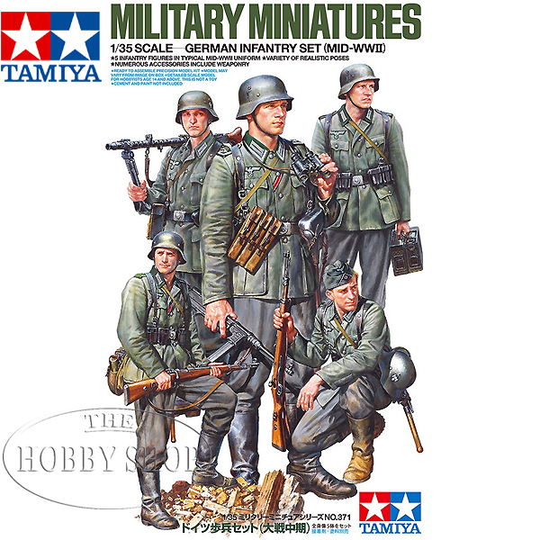 Tamiya 1/35 German Infantry Set (Mid WWII)