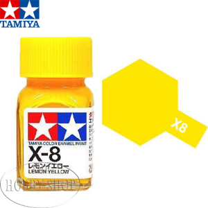 Tamiya X-8 Gloss Lemon Yellow Enamel  (10ml)