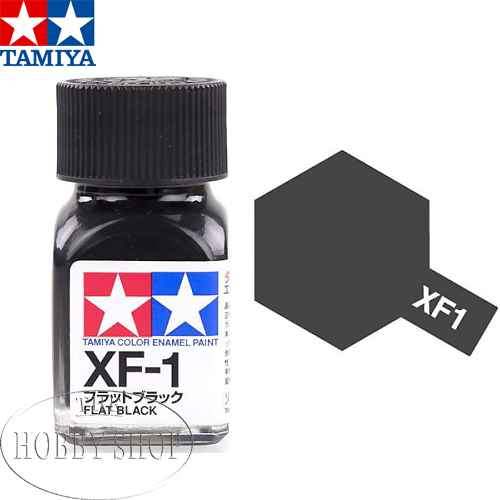 Tamiya XF-1 Flat Black Enamel (10ml)
