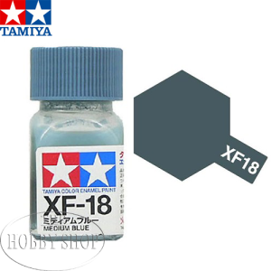 Tamiya XF-18 Flat Medium Blue Enamel (10ml)