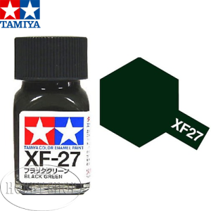 Tamiya XF-27 Flat Black Green Enamel (10ml)