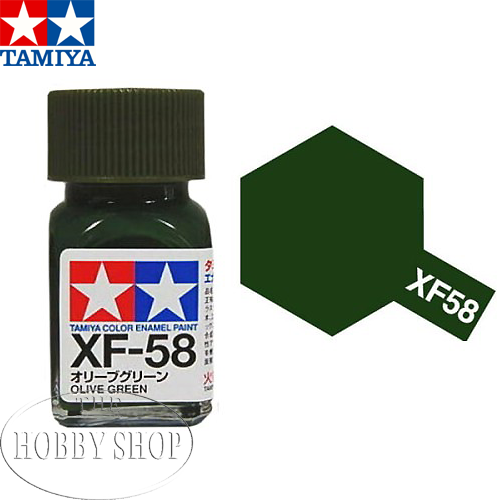 Tamiya XF-58 Flat Olive Green Enamel (10ml)