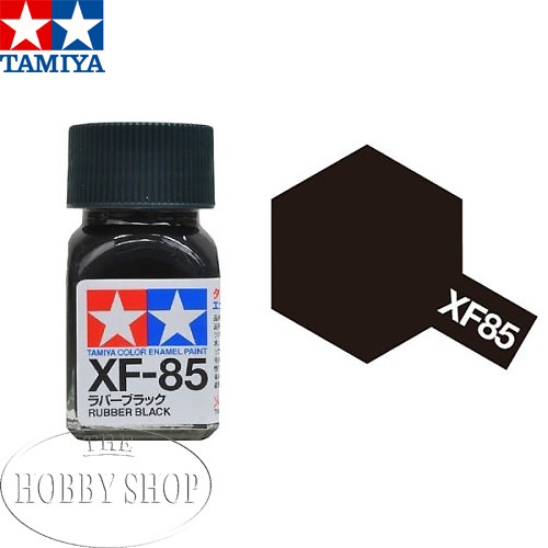 Tamiya XF-85 Rubber Black Enamel (10ml)