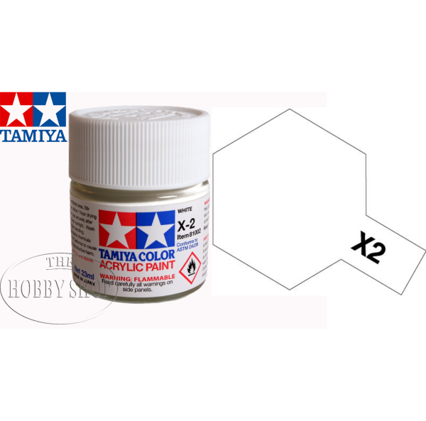 Tamiya X-2 Gloss White Acrylic (23ml)
