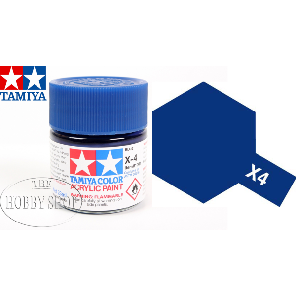 Tamiya X-4 Gloss Blue Acrylic (23ml)