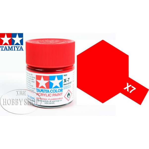 Tamiya X-7 Gloss Red Acrylic (23ml)