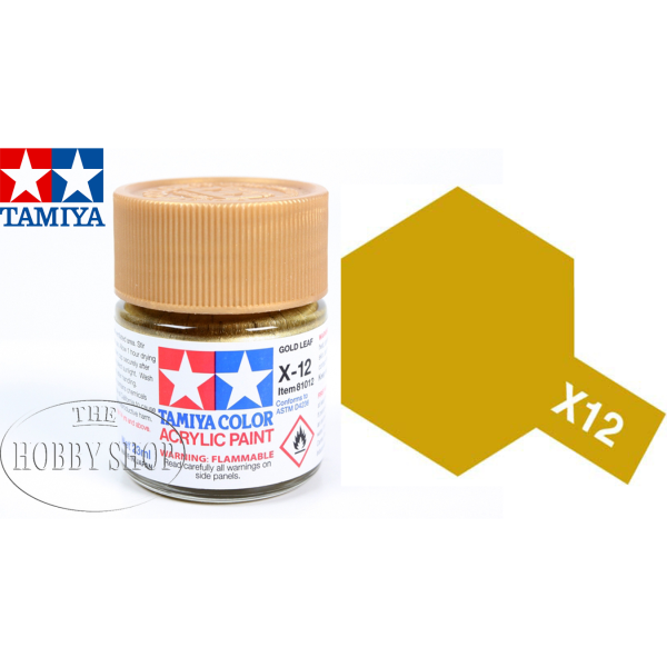 Tamiya X-12 Gold Leaf Acrylic (23ml)