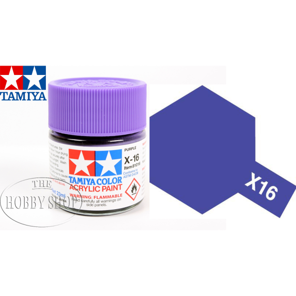 Tamiya X-16 Gloss Purple Acrylic (23ml)
