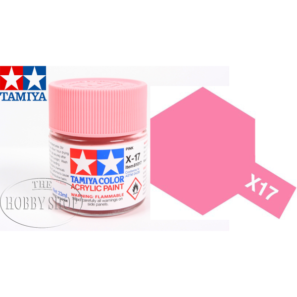 Tamiya X-17 Gloss Pink acryllic (23ml)