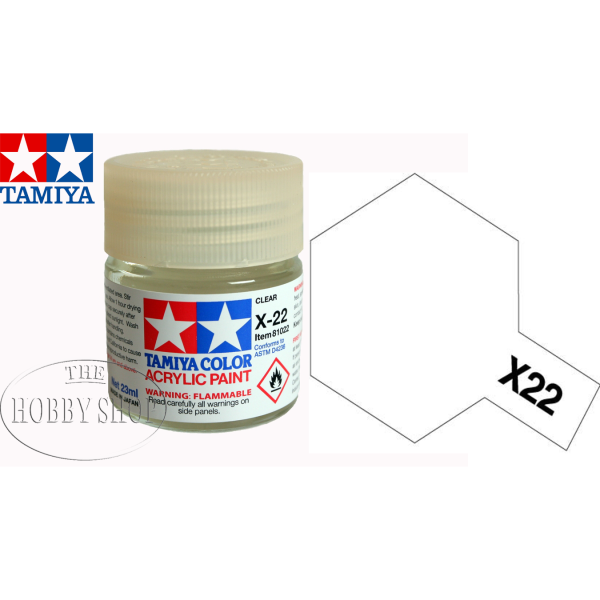 Tamiya X-22 Gloss Clear Acrylic (23ml)