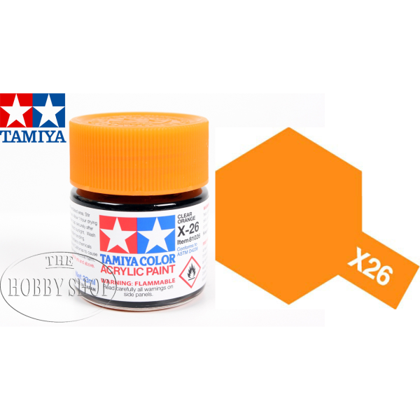 Tamiya X-26 Clear Orange Acrylic (23ml)