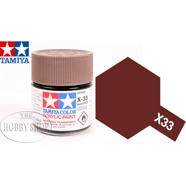 Tamiya X-33 Gloss Bronze Acrylic (23ml)