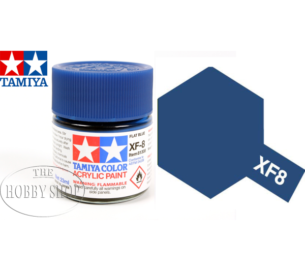Tamiya XF-8 Flat Blue Acrylic (23ml)