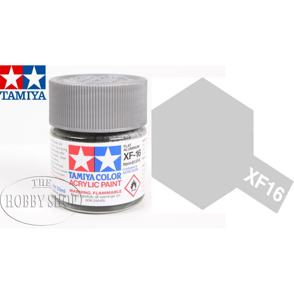 Tamiya XF-16 Flat Aluminium Acrylic (23ml)