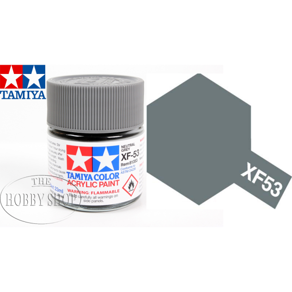Tamiya XF-53 Flat Neutral Grey Acrylic (23ml)