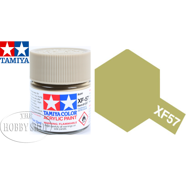 Tamiya XF-57 Flat Buff Acrylic (23ml)