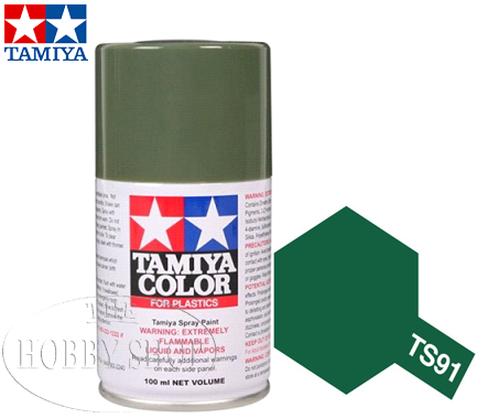Tamiya TS-91 Dark Green JGSDF Laquer Spray Paint (100ml)