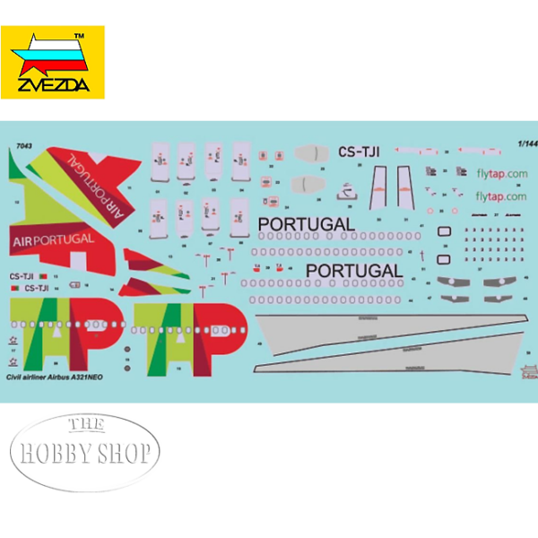 Zvezda 1/144 Airbus A321-Neo