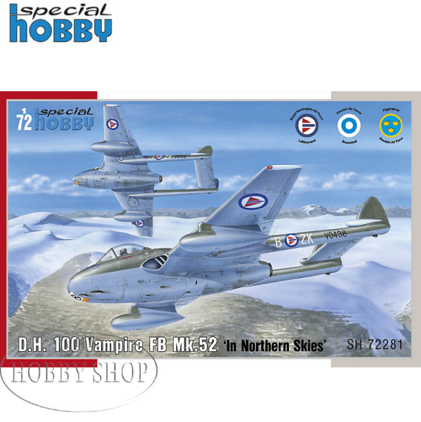 Special Hobby 1/72 DH 100 Vampire FB Mk.52