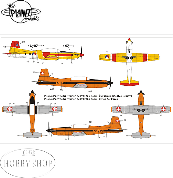 Planet Models 1/72 Pilatus PC-7 Turbo Trainer