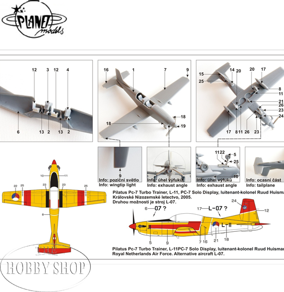 Planet Models 1/72 Pilatus PC-7 Turbo Trainer