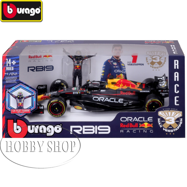 Burago 1/24 Red Bull F1 RB19 with Figure 2023