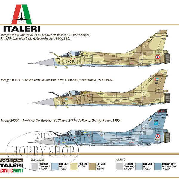 Italeri 1/72 Mirage 2000C - Gulf War Italeri 1/72 Mirage 2000C - Gulf War