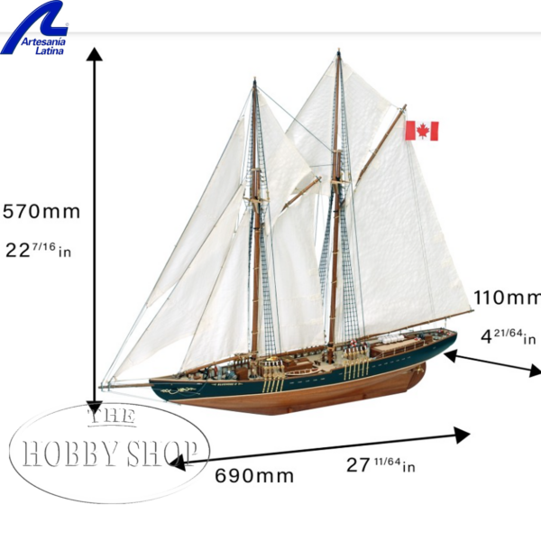 Artesania 1/75 Bluenose II Sailing Yacht