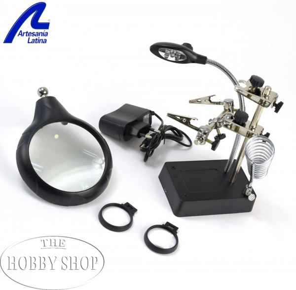 Artesania 3rd Hand Helper With Magnifier & Clamps