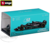 Burago 1/43 Mercedes AMG F1 W14 2023 Lewis Hamilton with Helmut