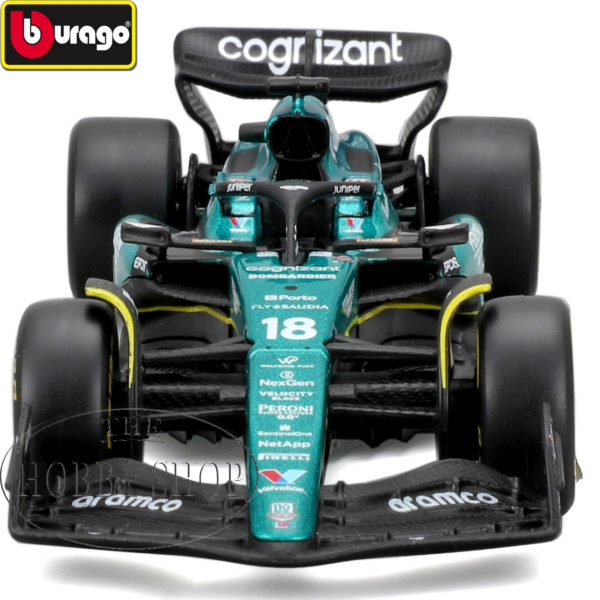 Burago 1/43 Aston Martin F1 AMR23 2023 Assorted Drivers