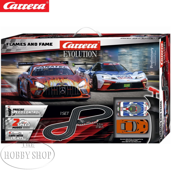 Carrera 1/32 Evolution Flames & fame Slot Set (5.3m)