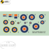 Mark I 1/144 South African Airforce Roundels Type A. A1. B SAAF (2 Sets)