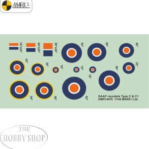 Mark I 1/144 South African Airforce Roundels Type C. C1 SAAF (2 Sets)