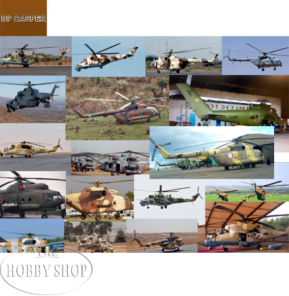 DP Casper 1/72 Military Helicopters In africa Decal set