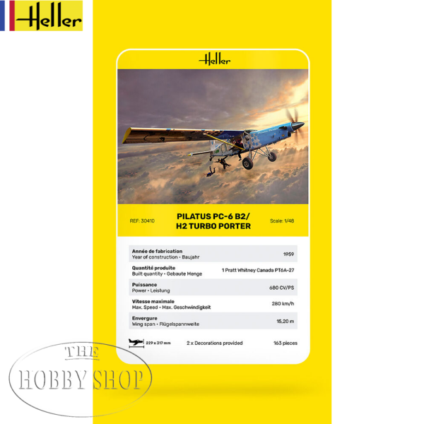 Heller 1/48 Pilatus PC-6 B2/H2 Turbo Porter