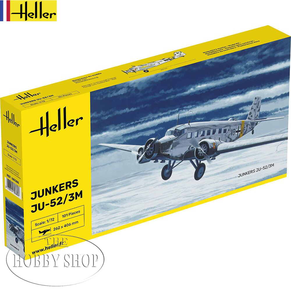 Heller 1/72 Junkers JU-52/3M - The Hobby Shop