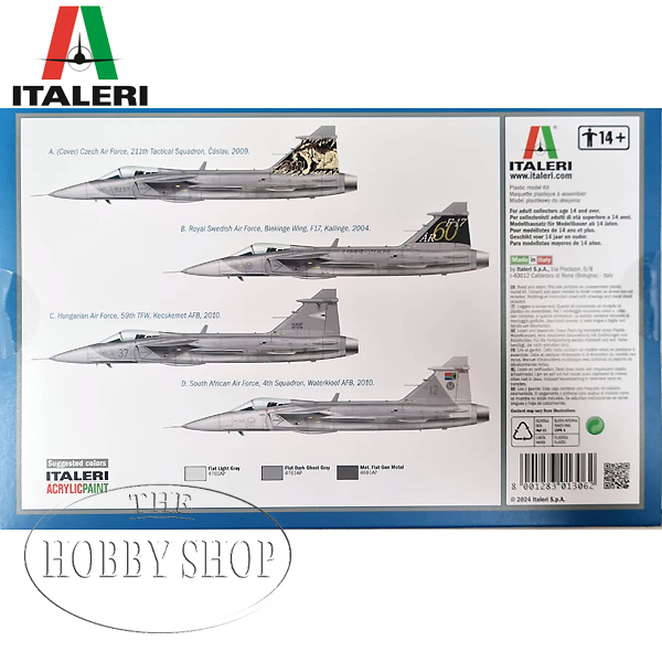 Italeri 1/72 JAS 39 Gripen With SAAF Decals