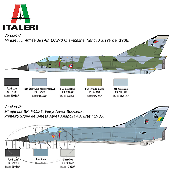 Italeri 1/48 Dassault Mirage III E